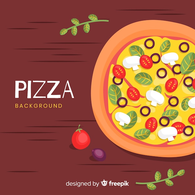 Vector gratuito fondo de pizza