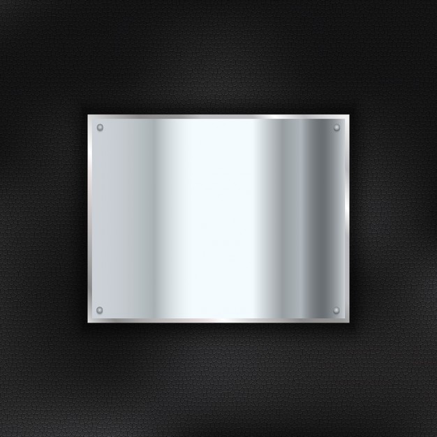 Fondo con una placa metálica
