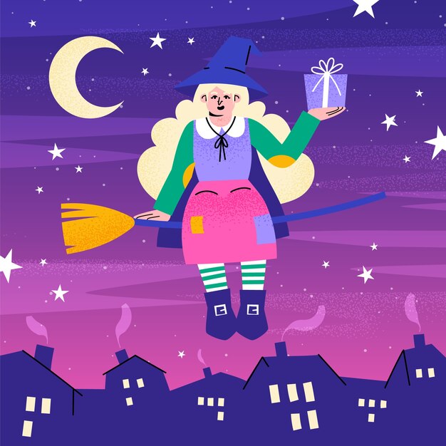 Fondo plano befana