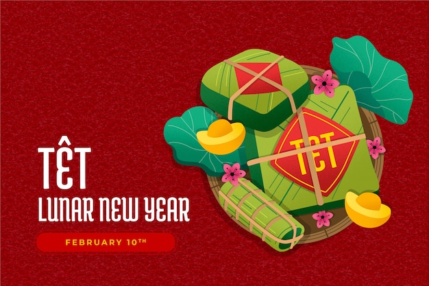 Fondo plano para la celebración del año nuevo