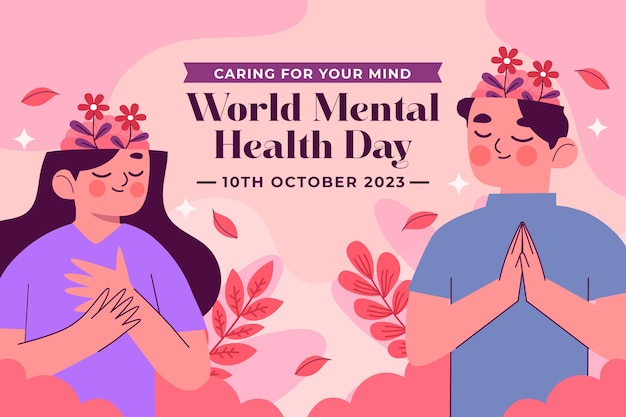 Fondo plano para la celebración del día mundial de la salud