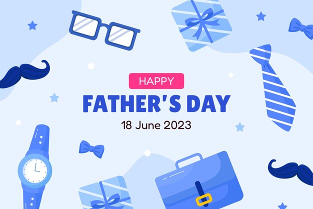 Fondo plano para la celebración del día del padre