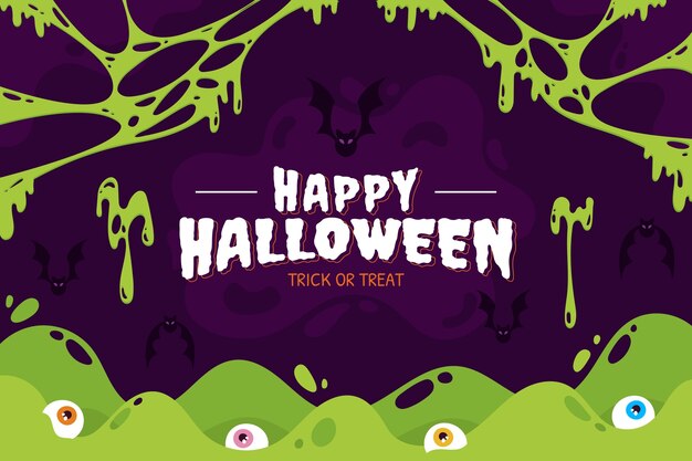 Fondo plano para la celebración de halloween