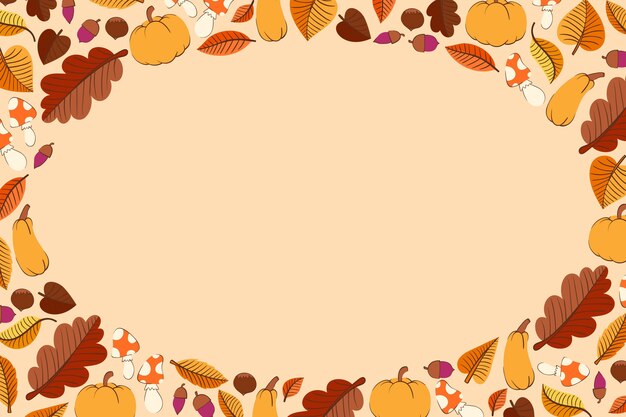 Fondo plano de celebración de otoño
