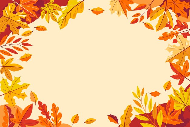 Fondo plano de celebración de otoño
