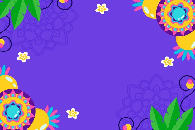 Fondo plano para la celebración de raksha bandhan