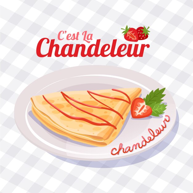 Fondo plano chandeleur
