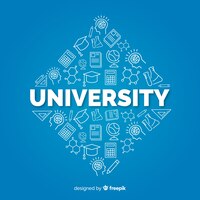 Vector gratis fondo plano concepto universidad