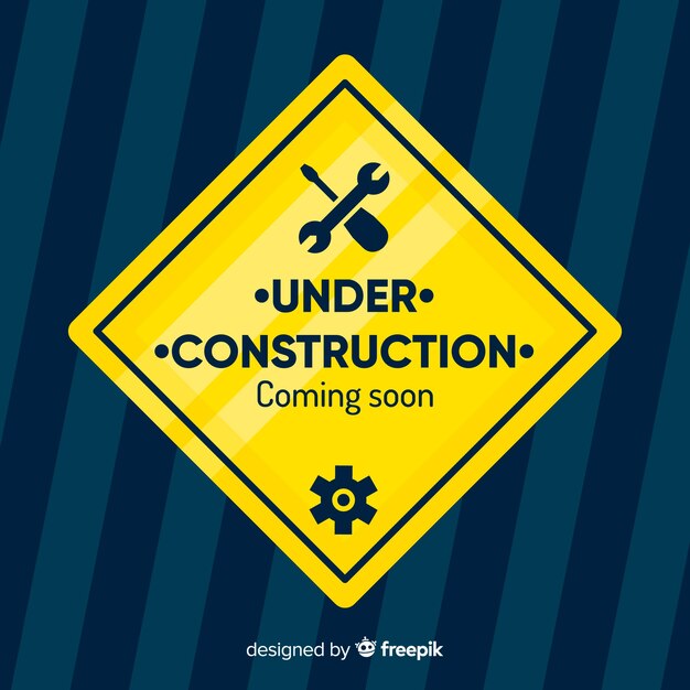 Fondo plano en construcción