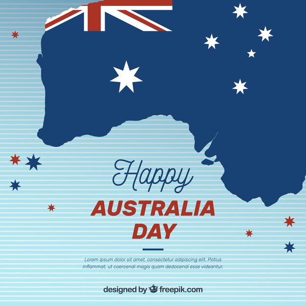 Fondo plano del día de australia