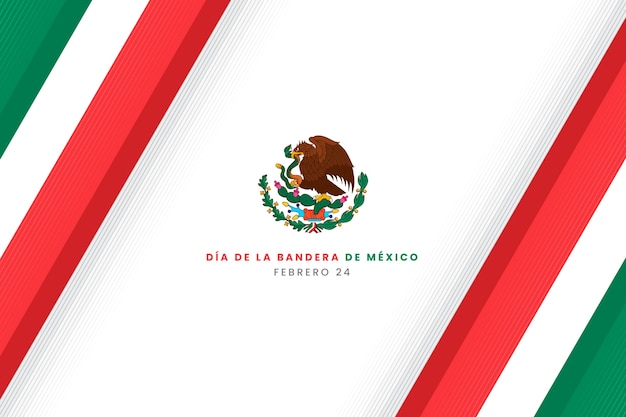 Fondo plano dia de la bandera