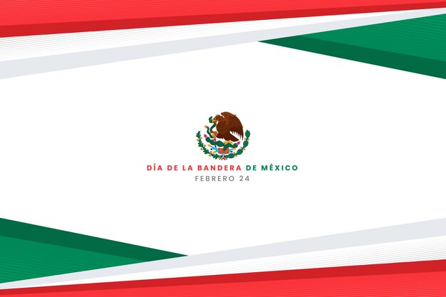 Fondo plano dia de la bandera