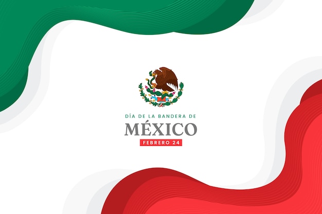 Fondo plano dia de la bandera