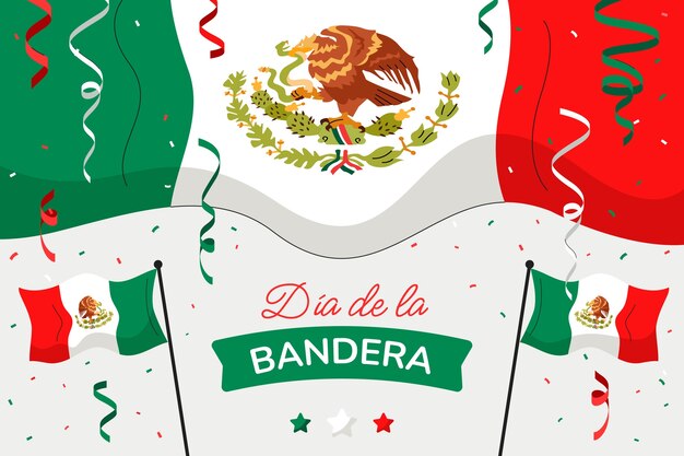 Vector gratuito fondo plano dia de la bandera