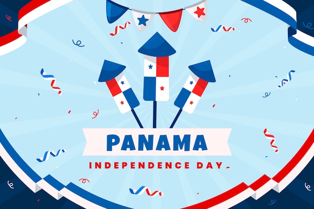 Fondo plano del día de la independencia de panamá