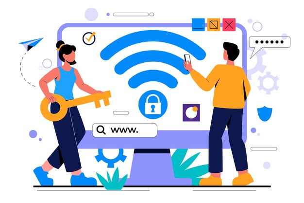 Fondo plano del día de Internet más seguro
