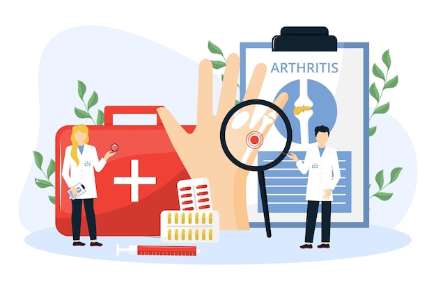 Fondo plano del día mundial de la artritis