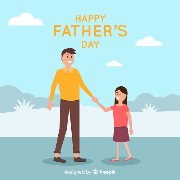 Fondo plano del día del padre