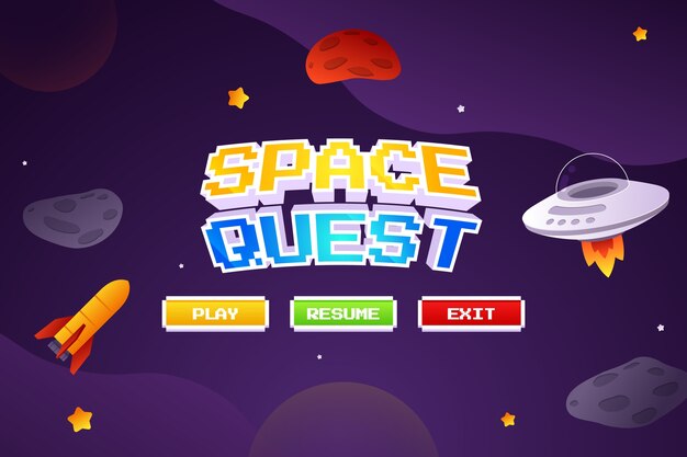 Fondo plano del espacio de videojuegos