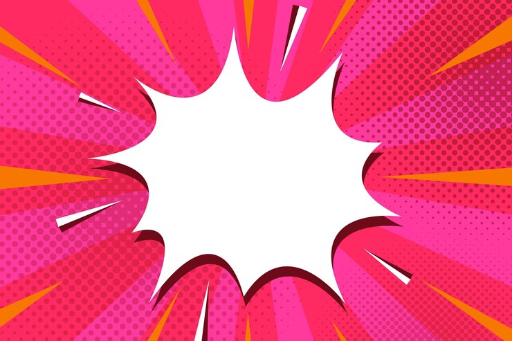 Vector gratuito fondo plano de estilo cómico