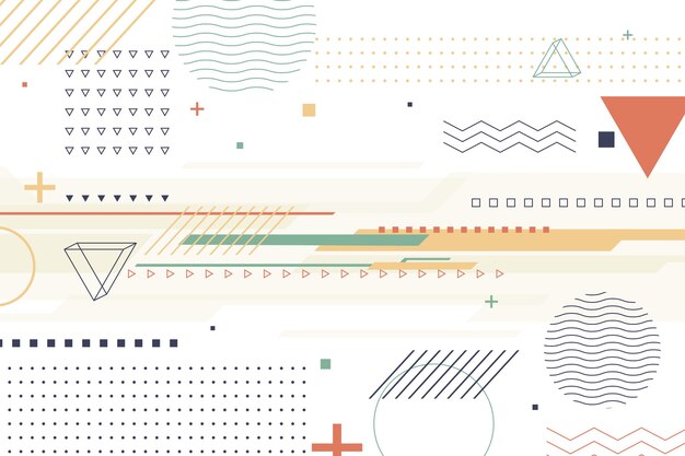 Fondo plano geométrico
