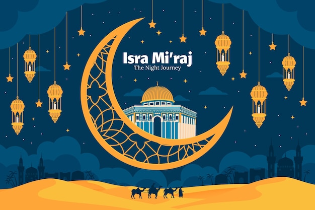 El fondo plano para isra miraj
