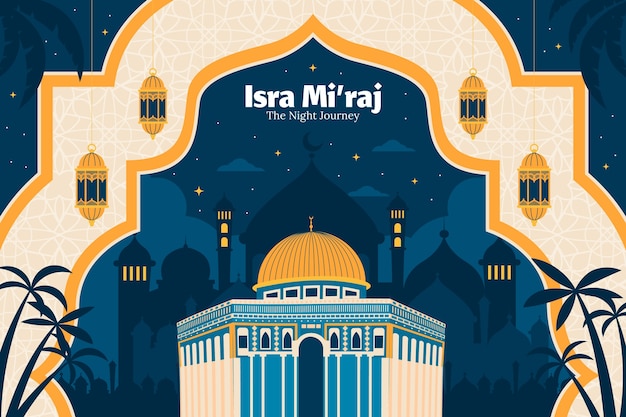 El fondo plano para isra miraj