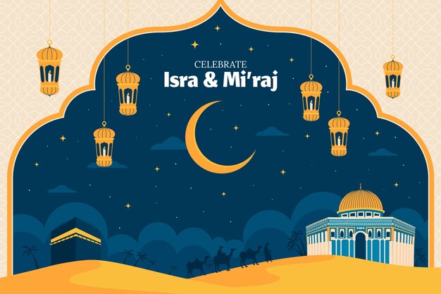 El fondo plano para isra miraj