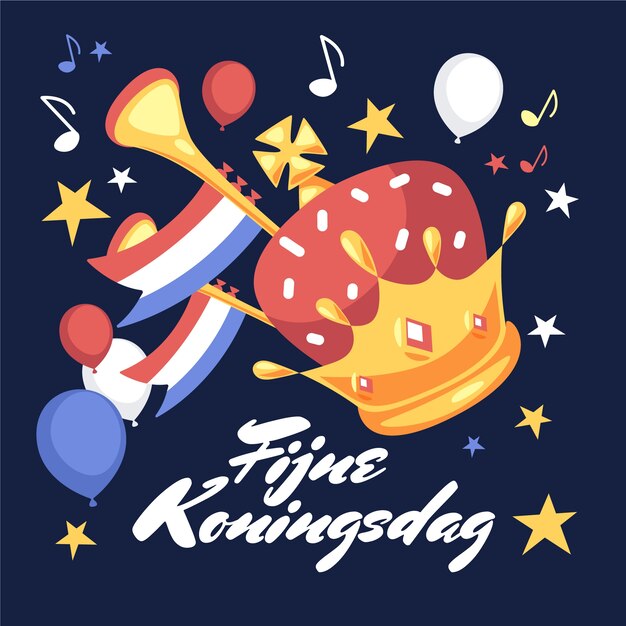 Fondo plano koningsdag