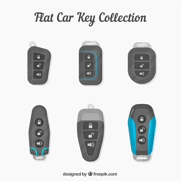 Fondo plano de llave coche
