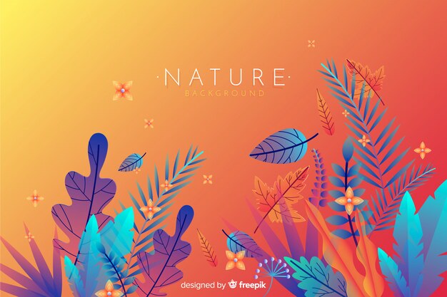 Fondo plano de la naturaleza