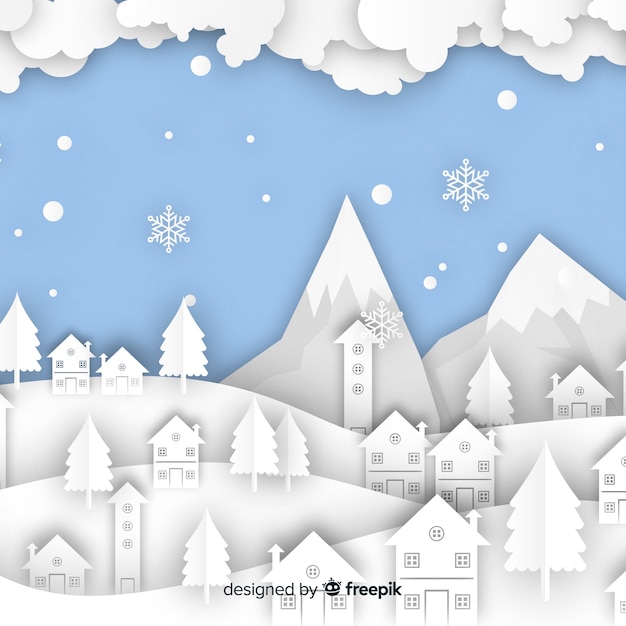 Fondo plano de navidad
