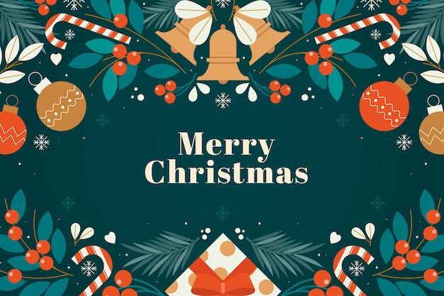 El fondo plano de Navidad