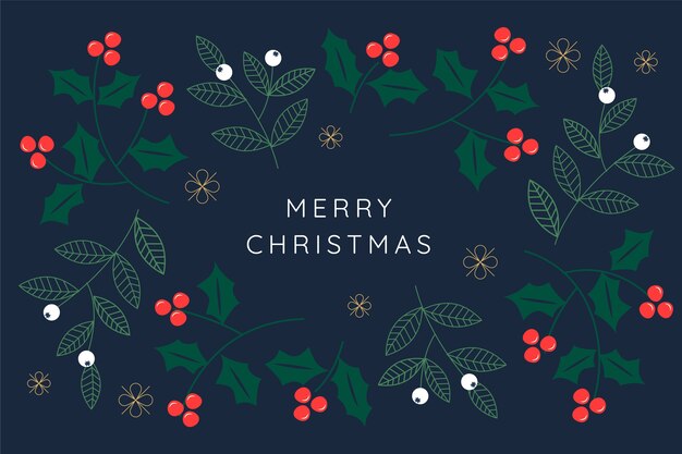 El fondo plano de Navidad