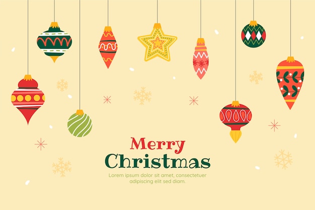 Fondo plano de navidad