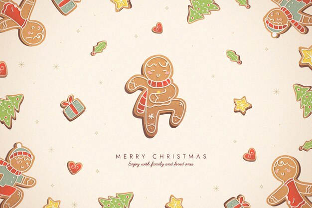Fondo plano de navidad