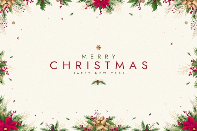Fondo plano de navidad