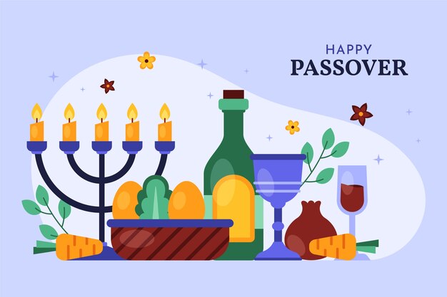 Fondo plano de pascua