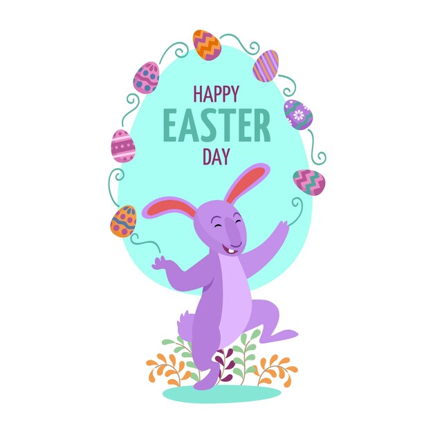 Fondo plano de pascua