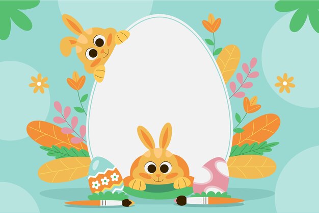 Fondo plano de pascua