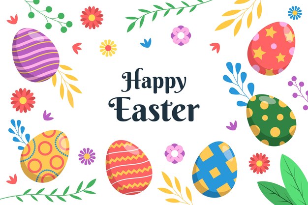 Fondo plano de la Pascua