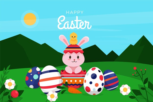 Fondo plano Pascua