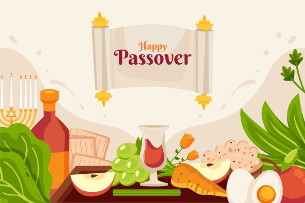Fondo plano de pascua