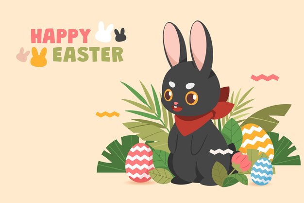 Fondo plano de pascua