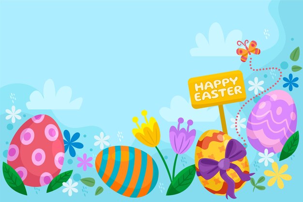 Fondo plano de la Pascua