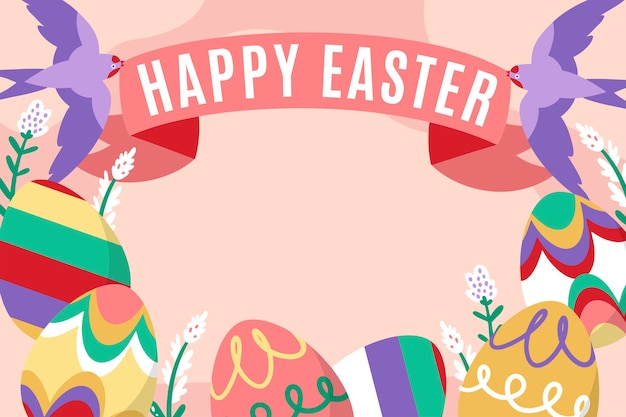Fondo plano de la Pascua