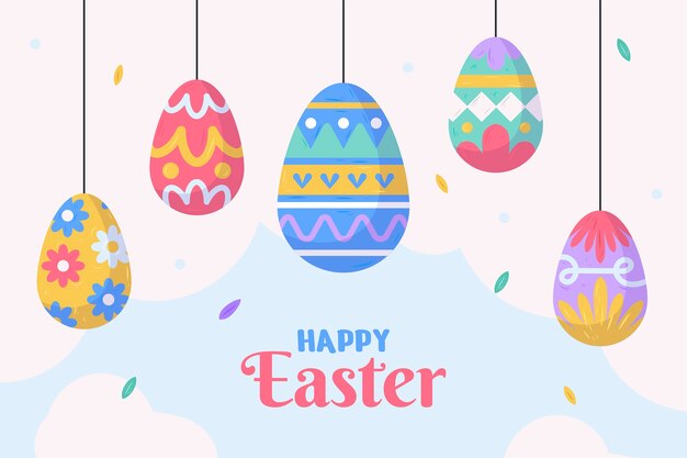 Fondo plano de la Pascua