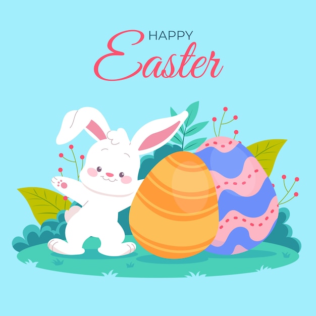 Fondo plano de la Pascua