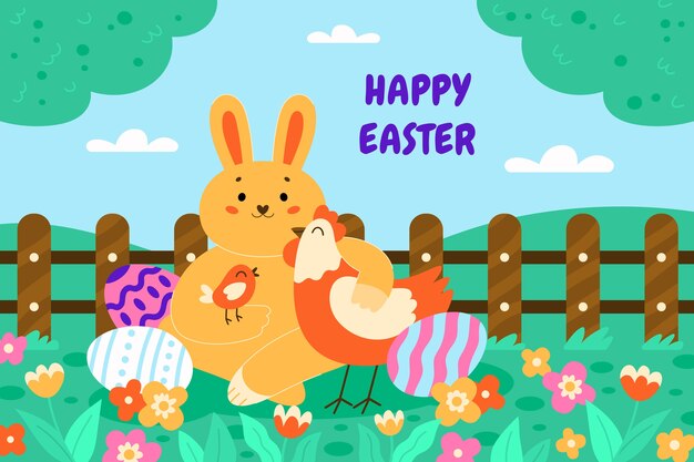 Fondo plano Pascua