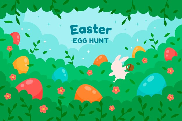 Fondo plano de la Pascua